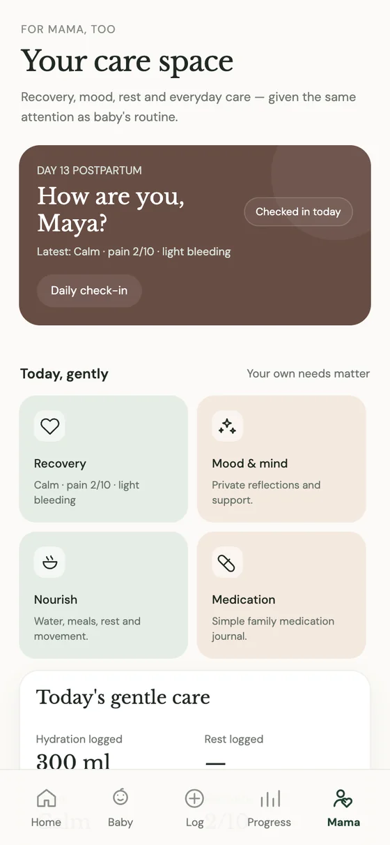 ‘How are you, Maya?’ postpartum care space